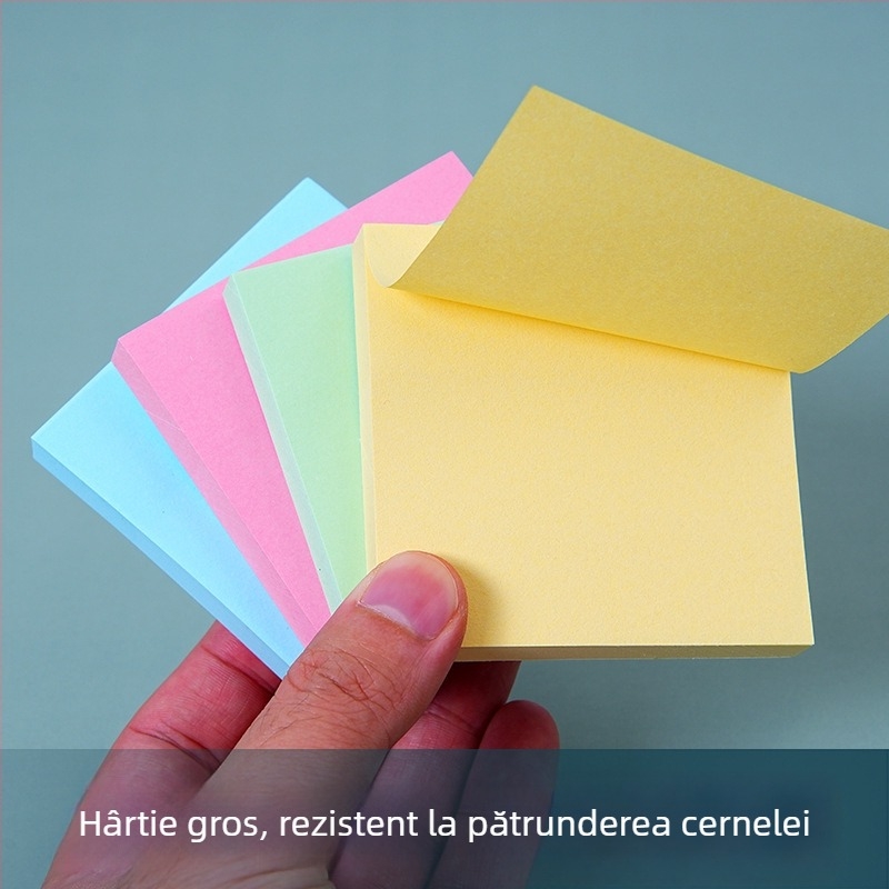 Set de Note Autoadezive Colorate - Post-it drăguțe și creative, Bai Rui, 100 de foi, autoadezive, personalizabile