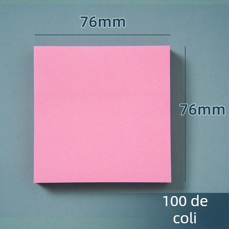 Set de Note Autoadezive Colorate - Post-it drăguțe și creative, Bai Rui, 100 de foi, autoadezive, personalizabile