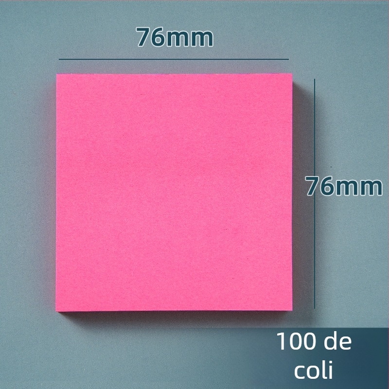 Set de Note Autoadezive Colorate - Post-it drăguțe și creative, Bai Rui, 100 de foi, autoadezive, personalizabile