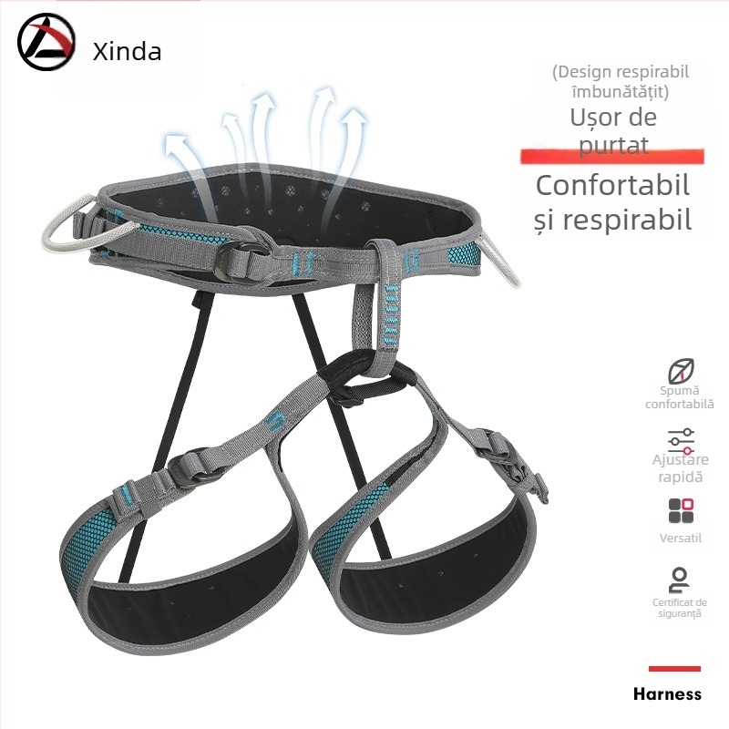Hinda Curea de siguranță pentru alpinism în aer liber, ușoară, pentru downhill și competiții pe peretele de cățărare