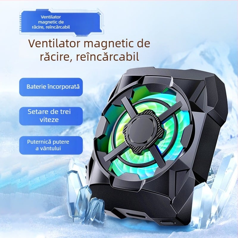 AL16 răcitor pentru telefon, atașare magnetică, 3 trepte reglare, încărcare wireless, USB-C