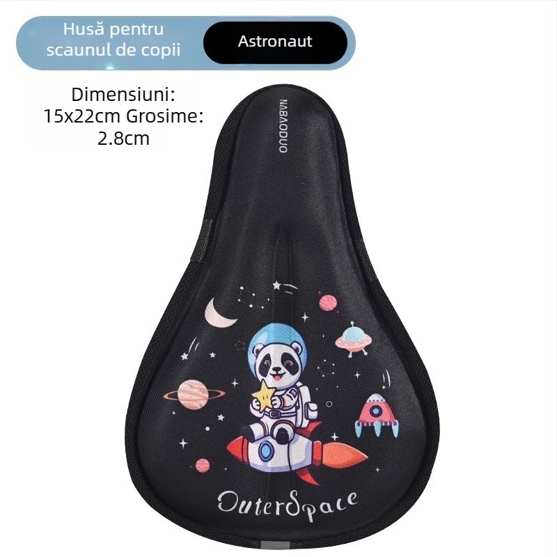 Set pernă șa pentru bicicletă copii - Lycra, potrivit pentru bicicletele copiilor, model 01, Număr articol: Children's Seat Cushion, husă pentru șa