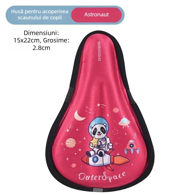 Set pernă șa pentru bicicletă copii - Lycra, potrivit pentru bicicletele copiilor, model 01, Număr articol: Children's Seat Cushion, husă pentru șa