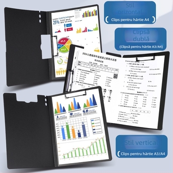 Cleme de documente din plastic, model BJ, Have fun learning