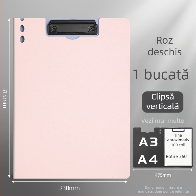 Cleme de documente din plastic, model BJ, Have fun learning