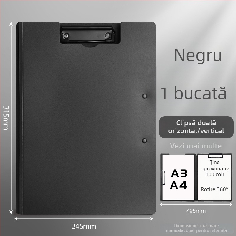 Cleme de documente din plastic, model BJ, Have fun learning