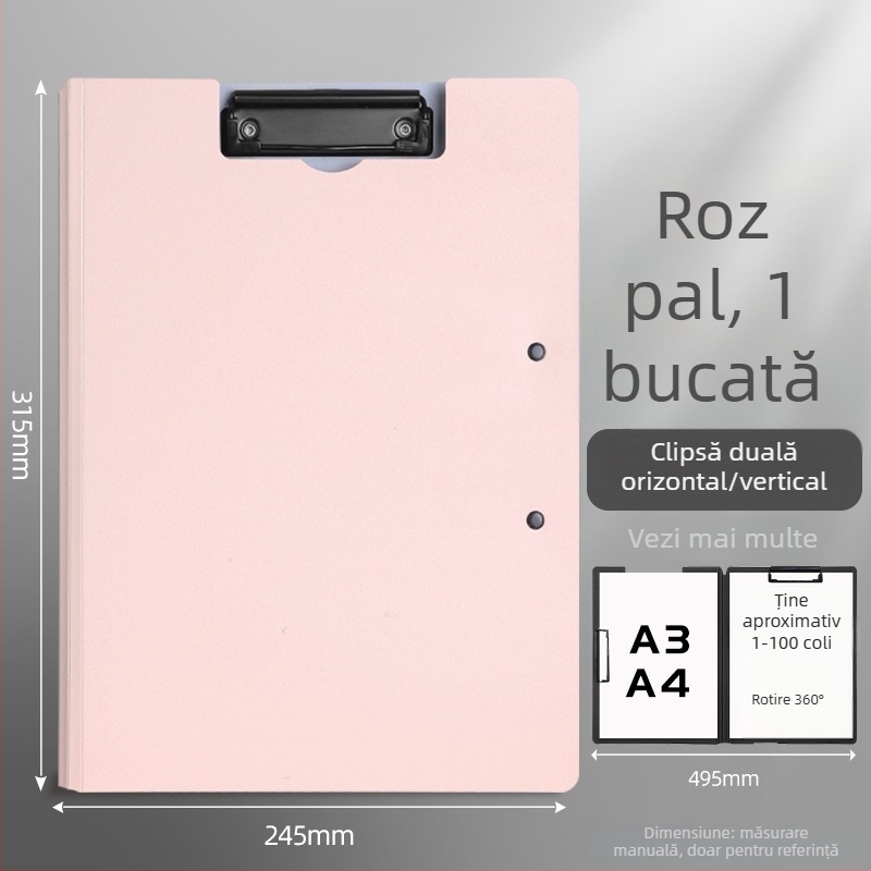 Cleme de documente din plastic, model BJ, Have fun learning