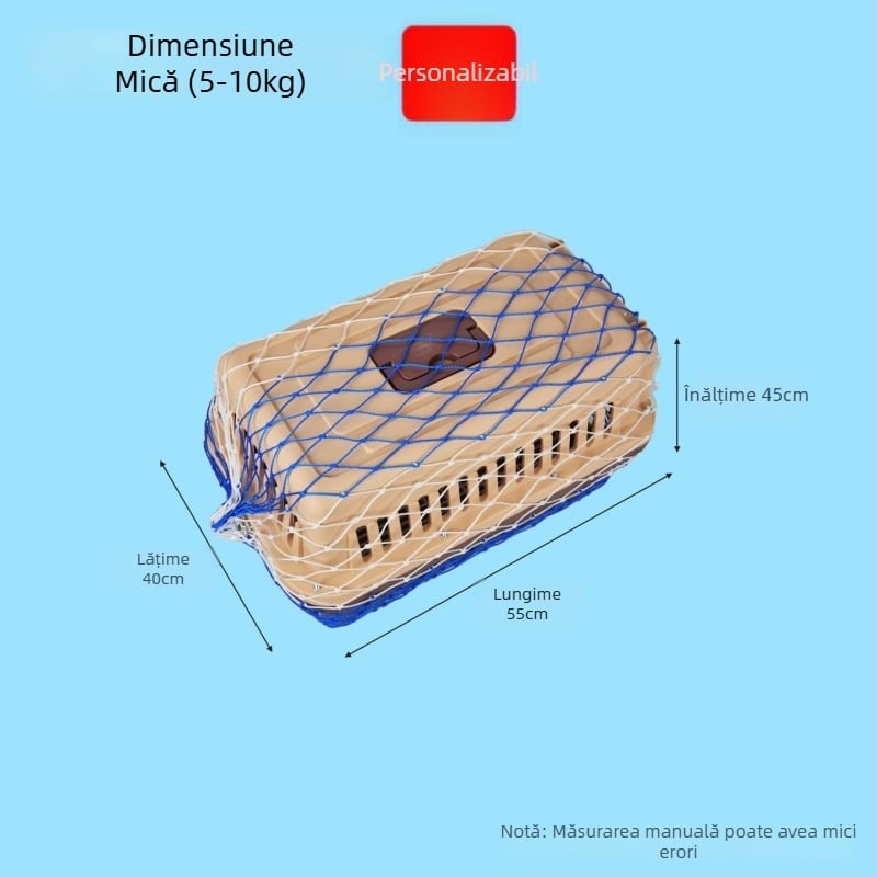 Yongju Cușcă de transport pentru animale de companie cu plasă de protecție, întărită – plasă anti-evadare pentru transportul animalelor