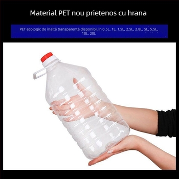 Recipient pentru ulei alimentar din plastic, cu pereți groși și capac cu deschidere automată