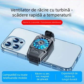 Răcitor pentru telefonul mobil H15, răcire cu aer și baterie, reglaj în trei trepte, răcire rapidă, compatibil cu telefoanele cu ecran tactil