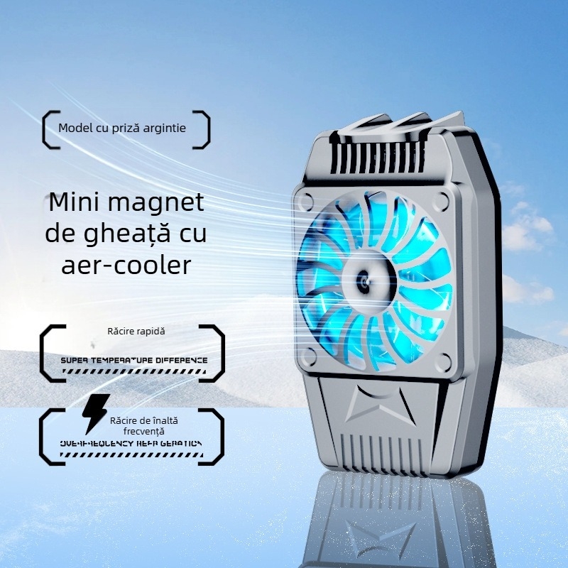 Răcitor pentru telefonul mobil H15, răcire cu aer și baterie, reglaj în trei trepte, răcire rapidă, compatibil cu telefoanele cu ecran tactil