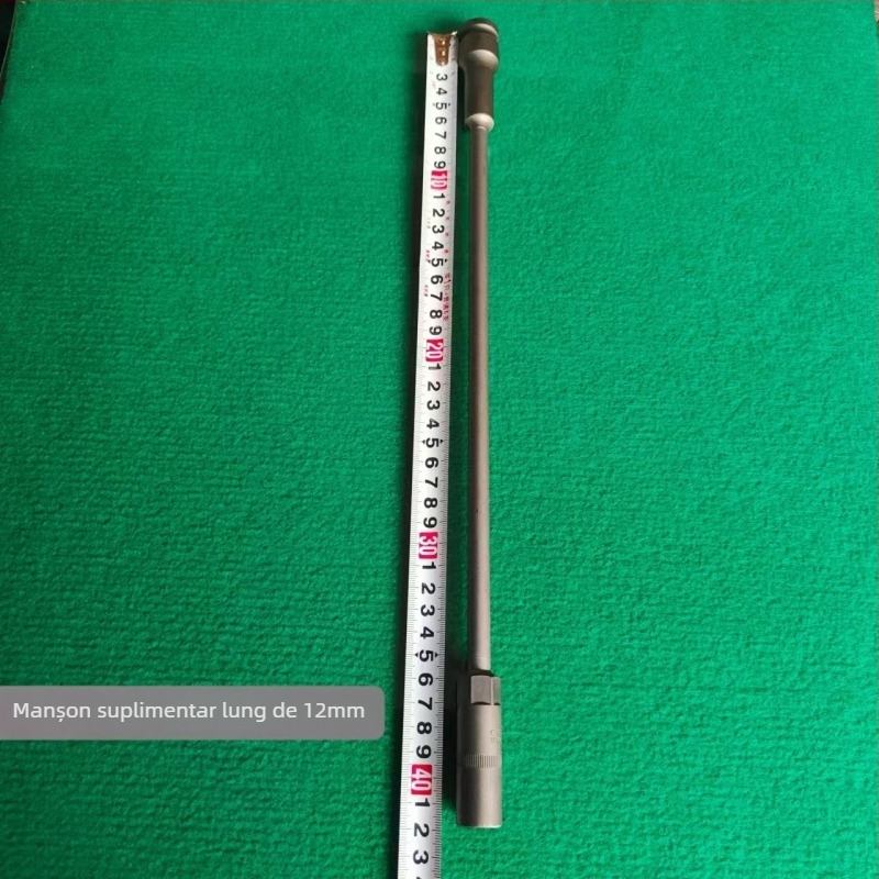 Lisuo Cheie cu prelungire lungă pentru socuri, oțel vanadiu, finisaj fosfat mangan negru