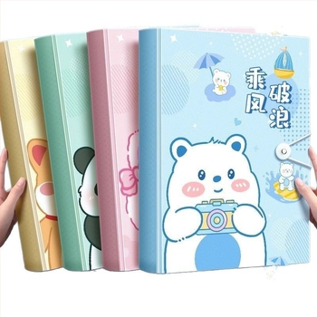 Mapă A4 pentru documente și partituri cu inserții transparente, material PP, 60 pagini, grosime 0.55 mm, Slow Work