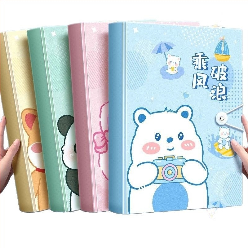 Mapă A4 pentru documente și partituri cu inserții transparente, material PP, 60 pagini, grosime 0.55 mm, Slow Work