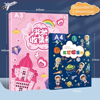 Carte de colectare a certificatelor, plastic, cu 3 găuri, brand youka, model 0526, 40 de pagini