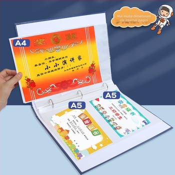 Carte de colectare a certificatelor, plastic, cu 3 găuri, brand youka, model 0526, 40 de pagini
