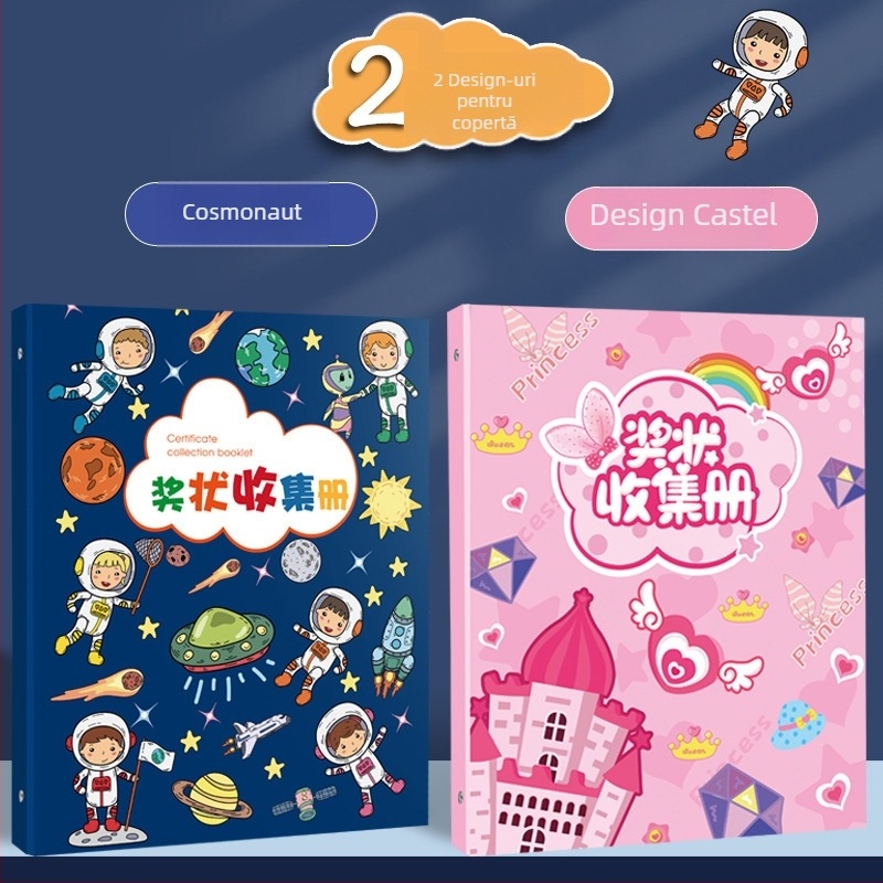 Carte de colectare a certificatelor, plastic, cu 3 găuri, brand youka, model 0526, 40 de pagini