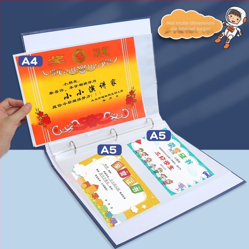 Carte de colectare a certificatelor, plastic, cu 3 găuri, brand youka, model 0526, 40 de pagini