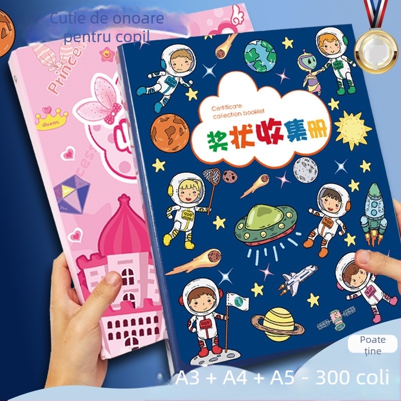 Carte de colectare a certificatelor, plastic, cu 3 găuri, brand youka, model 0526, 40 de pagini