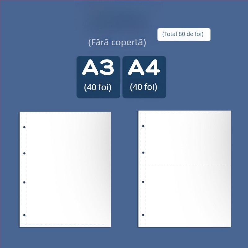 Carte de colectare a certificatelor, plastic, cu 3 găuri, brand youka, model 0526, 40 de pagini