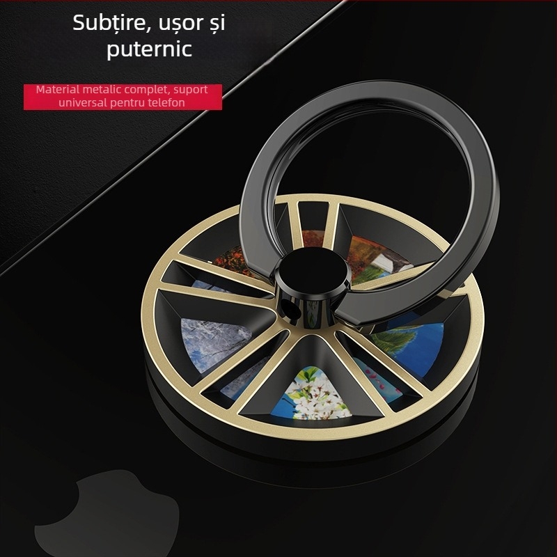 Suport cu inel pentru telefon iHod/hobby | Material: aliaj de zinc/alamă GB • Proces: placare electrolitică • Personalizare: disponibilă