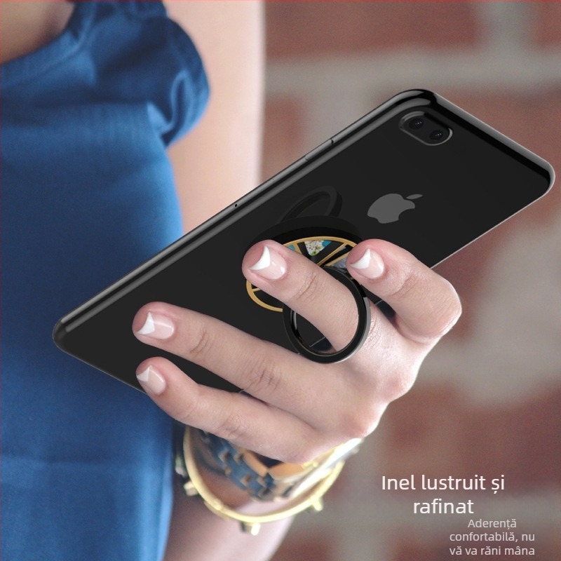 Suport cu inel pentru telefon iHod/hobby | Material: aliaj de zinc/alamă GB • Proces: placare electrolitică • Personalizare: disponibilă