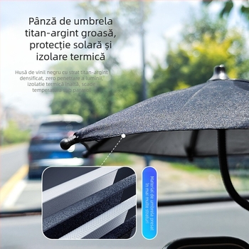SUMI-TAP umbrelă de soare pentru telefonul mobil, model STM-712, izolație termică și protecție solară, pentru camioane și navigație auto.