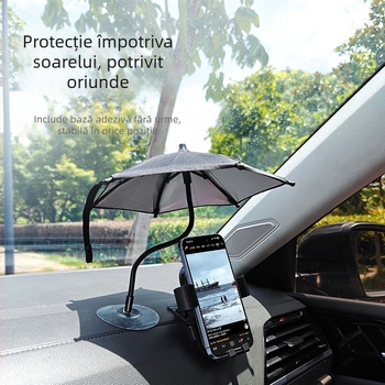SUMI-TAP umbrelă de soare pentru telefonul mobil, model STM-712, izolație termică și protecție solară, pentru camioane și navigație auto.