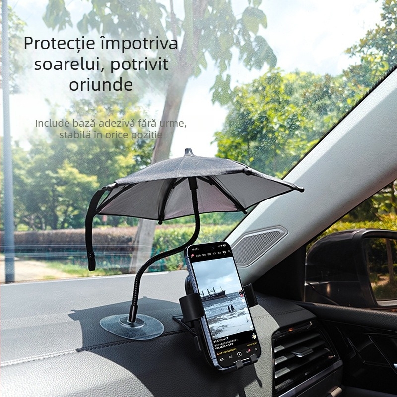 SUMI-TAP umbrelă de soare pentru telefonul mobil, model STM-712, izolație termică și protecție solară, pentru camioane și navigație auto.
