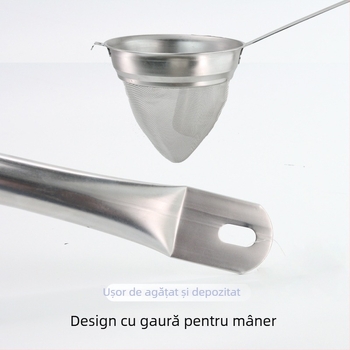 Filtru conic din oțel inoxidabil 304, cu un cârlig, design minimalist modern, personalizare disponibilă