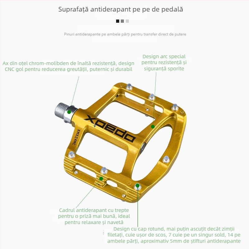 Pedal XPEDO XMX24MC, Aliaj de magneziu, Compatibilitate universală