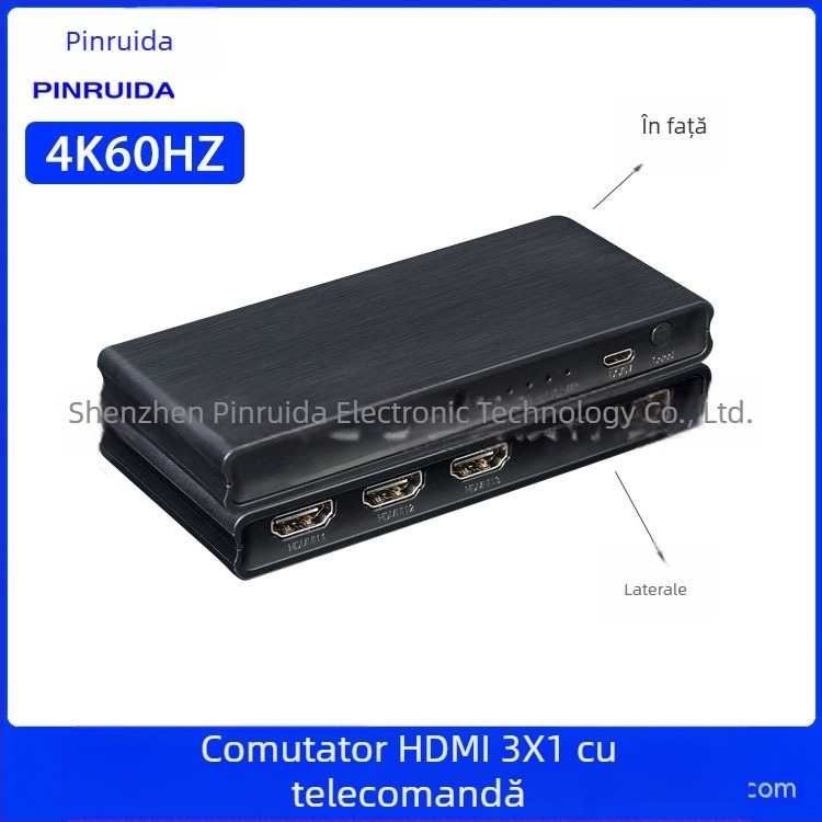 Comutator/distribuitor HDMI, intrări 3x1/4x1/5x1, 1080P, interfață HDMI, pentru linia TV