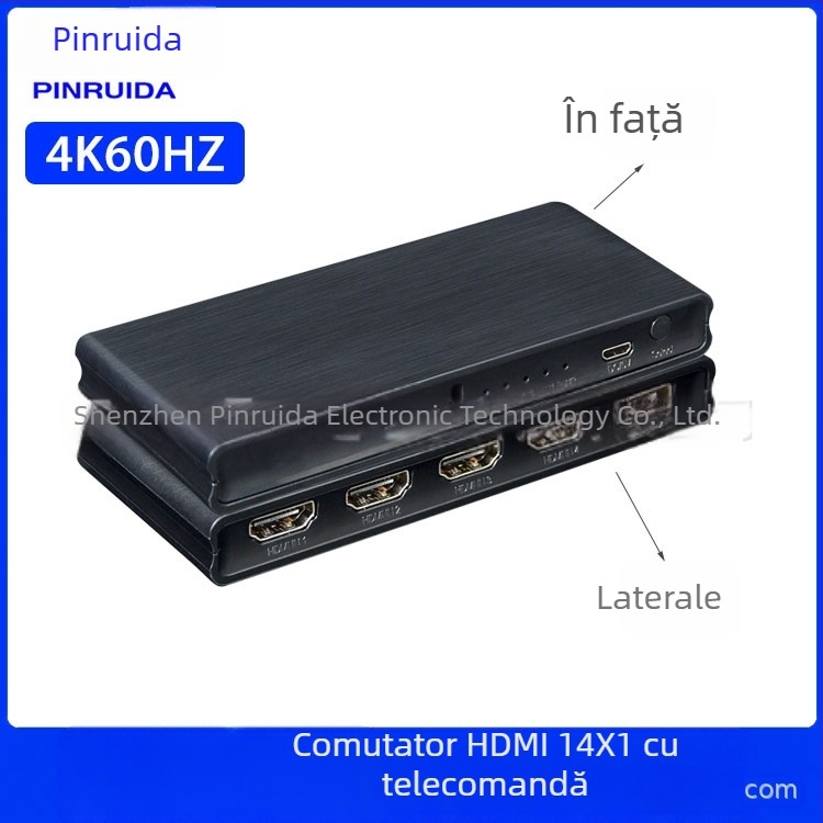 Comutator/distribuitor HDMI, intrări 3x1/4x1/5x1, 1080P, interfață HDMI, pentru linia TV
