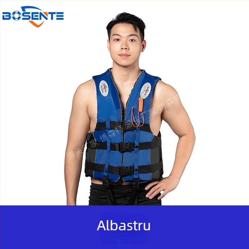 Vestă de salvare pentru adulți și copii, cu plutaj înalt, pentru înot, pescuit și rafting.