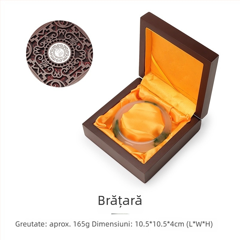 Cutie pentru bijuterii din lemn, design retro cu decupaje, material din placă densă/material compozit, brand Peng Hui, cutie de ambalare pentru bijuterii, origine Guangdong Foshan, China