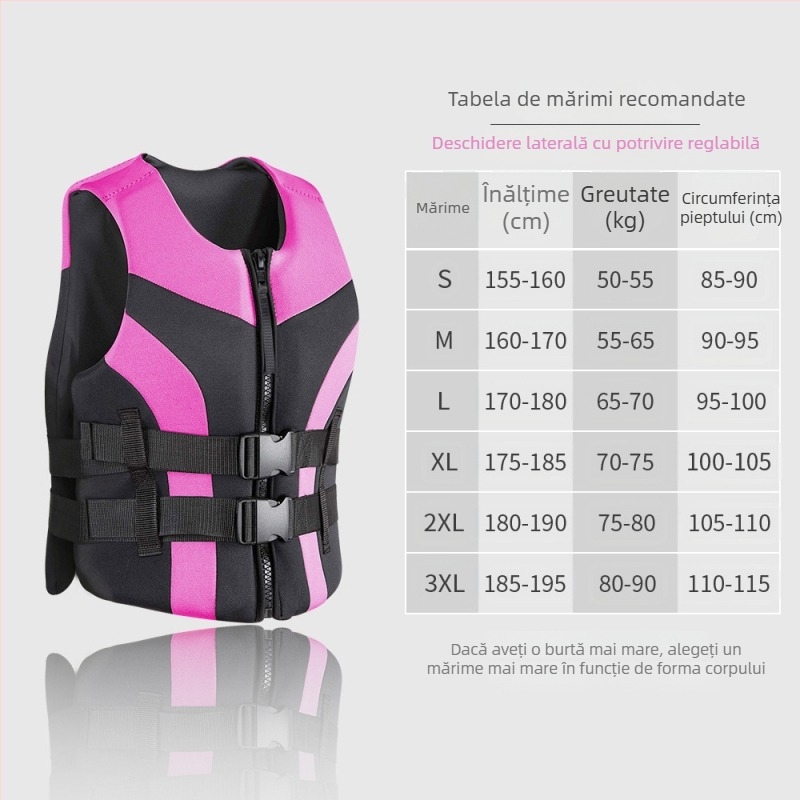 Vesta de salvare pentru adulți, vestă marină profesională, multifuncțională, cu plutabilitate EPE