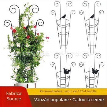 Suport pentru plante din oțel inoxidabil, cadru trellis pentru plante cățătoare, suport pentru ghivece, marca Yixin