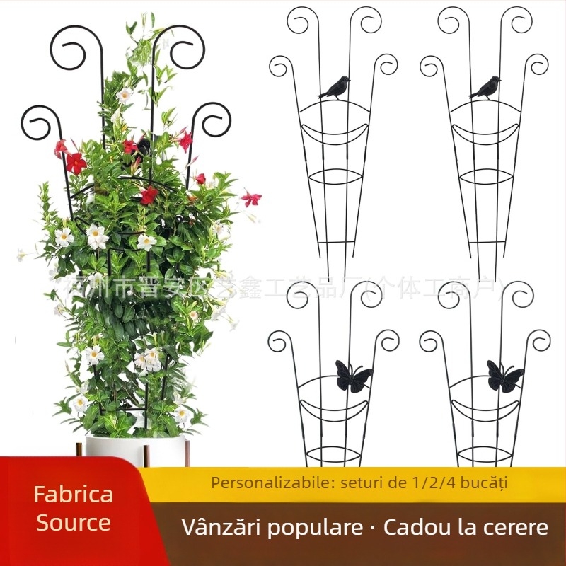 Suport pentru plante din oțel inoxidabil, cadru trellis pentru plante cățătoare, suport pentru ghivece, marca Yixin