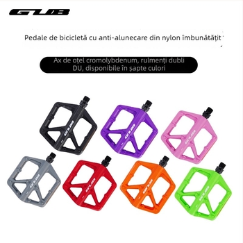Pedale GC-001 pentru biciclete de munte, rutiere și pliabile (Model GC-001; corp din nylon; biciclete munte/rutier/pliabile)