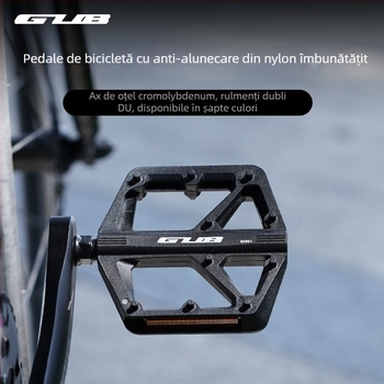 Pedale GC-001 pentru biciclete de munte, rutiere și pliabile (Model GC-001; corp din nylon; biciclete munte/rutier/pliabile)
