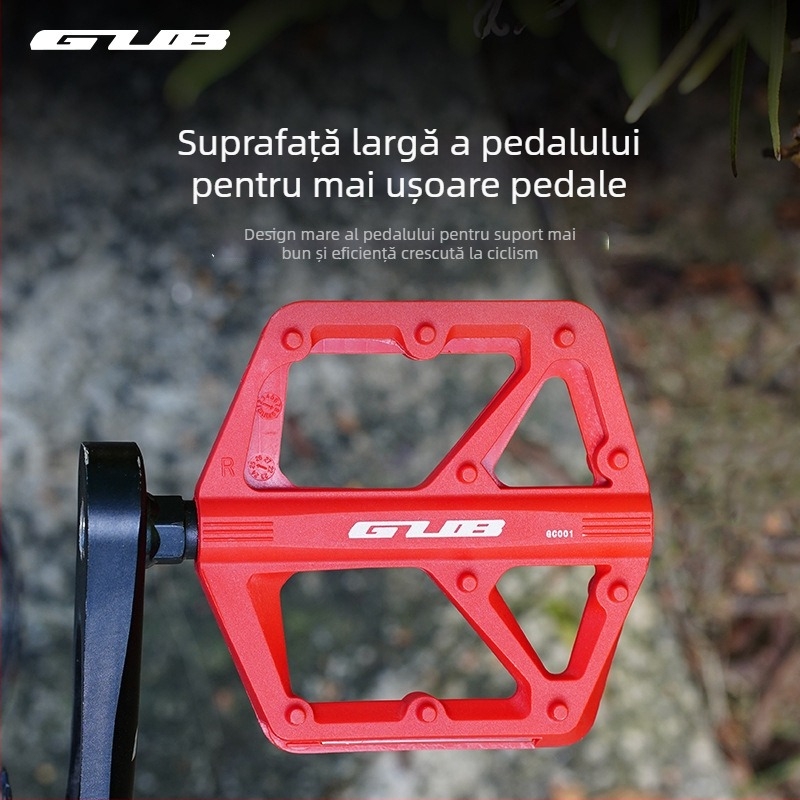 Pedale GC-001 pentru biciclete de munte, rutiere și pliabile (Model GC-001; corp din nylon; biciclete munte/rutier/pliabile)