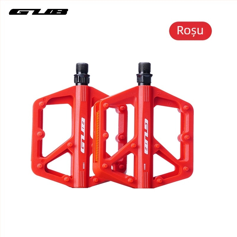 Pedale GC-001 pentru biciclete de munte, rutiere și pliabile (Model GC-001; corp din nylon; biciclete munte/rutier/pliabile)