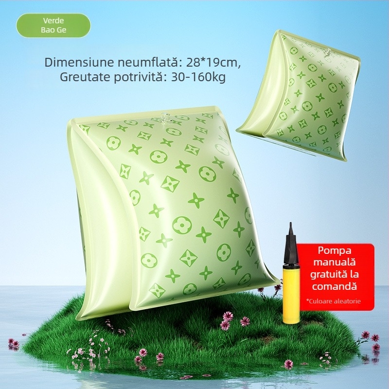 Inel de înot pentru copii, design pentru subraț, PVC ecologic gros, imprimeu