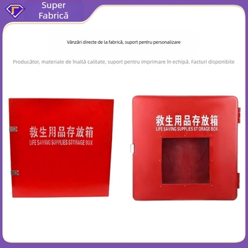 Totoro Cutie de depozitare a echipamentelor de salvare din fibră de sticlă cu ușă transparentă