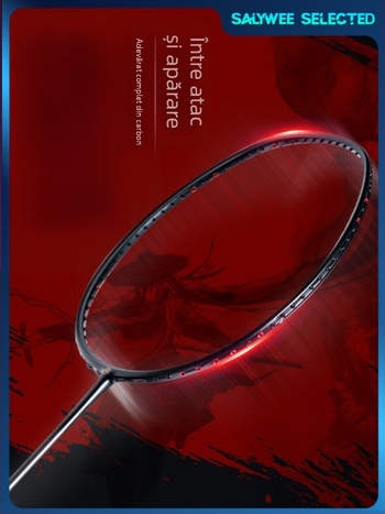 Rachetă de badminton SALYWEE XHP – ultraușoară, din carbon, ofensivă, lovitură directă, personalizare disponibilă, logo tipărit, greutate 80–84 g, mâner G5