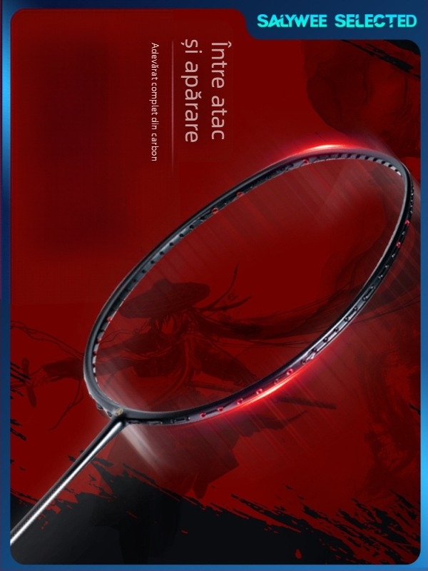 Rachetă de badminton SALYWEE XHP – ultraușoară, din carbon, ofensivă, lovitură directă, personalizare disponibilă, logo tipărit, greutate 80–84 g, mâner G5