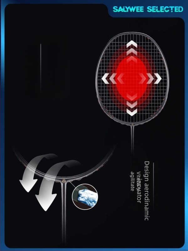 Rachetă de badminton SALYWEE XHP – ultraușoară, din carbon, ofensivă, lovitură directă, personalizare disponibilă, logo tipărit, greutate 80–84 g, mâner G5