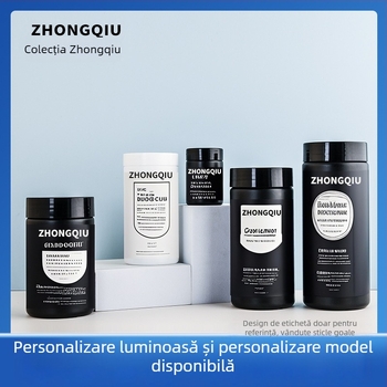 Flacoane HDPE cu gât larg pentru pulberi de suplimente alimentare, sigilare alimentară și etichete cu serigrafie