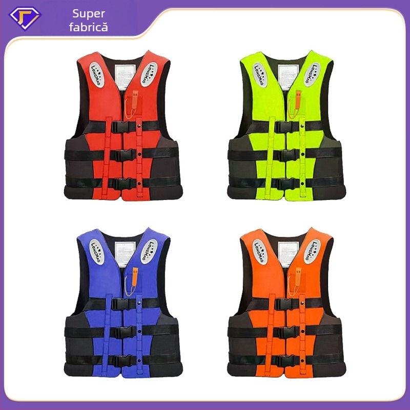 Totoro vestă de salvare profesională pentru adulți – plutabilitate ridicată, vestă portabilă pentru barcă și pescuit, personalizare disponibilă