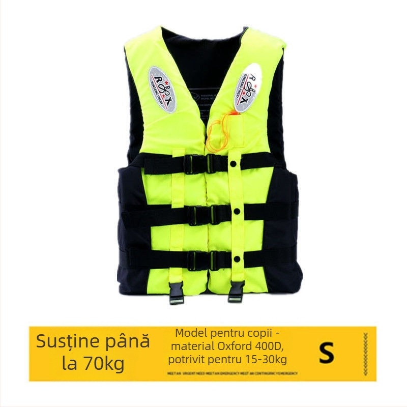 Vesta de salvare marină cu plutabilitate mare, portabilă, pentru snorkeling și pescuit, pentru adulți